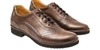 PAKERSON SHOES COCOA ITALIAN HANDMADE LEATHER LACE-UP SHOES