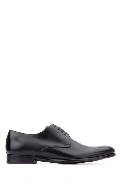 Dolce & Gabbana Black Derby Lace-up Leather Shoes