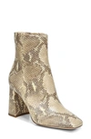Sam Edelman Women's Codie Snakeskin-embossed Ankle Boots In Wheat Multi Snake Print