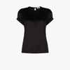 Brunello Cucinelli Sleeveless Top With Relaxed Fit And Satin In Black