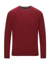 Barba Napoli Sweaters In Brick Red