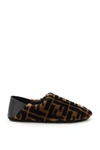 FENDI FENDI SLIPPERS IN SHEARLING FF