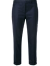 THOM BROWNE 120S CROPPED TAILORED TROUSERS