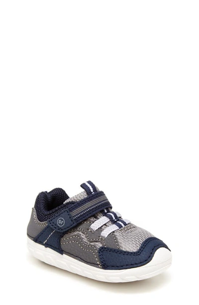 Stride Rite Babies' Soft Motion™ Kylo Sneaker In Navy/ Grey