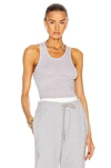 Wardrobe.nyc Release 04 Cotton Tank Top In Grey Marl