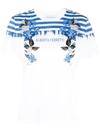 ALBERTA FERRETTI LOGO-PRINT STRIPED T-SHIRT