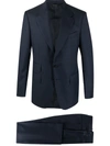 Tom Ford Peak-lapel Single-breasted Trouser Suit In Blue