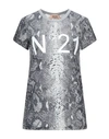 N°21 T-shirts In Light Grey
