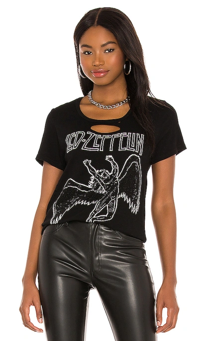 Lauren Moshi Myra Led Zeppelin Tee In Black