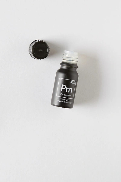 Vitruvi Organic Peppermint Essential Oil In Black