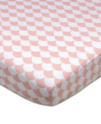 Lolli Living Crib Fitted Sheet Bedding In Pink