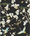Graham & Brown Japan Black Wallpaper In Black