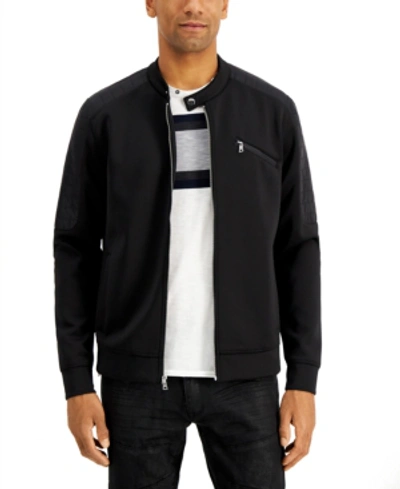 Inc International Concepts Men's Wilson Moto Jacket, Created For Macy's In Deep Black