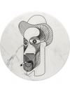 Editions Milano Marblelous Vi Marble Plate (32cm) In White