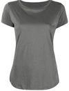 INCENTIVE! CASHMERE CREW-NECK FITTED T-SHIRT