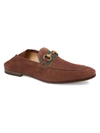 GUCCI WEB BRIXTON SUEDE LOAFERS,400011908225