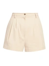 ALAÏA GABARDINE SHORTS,400013216391