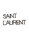 SAINT LAURENT LOGO CRYSTAL SET OF TWO BROOCHES,400013341150