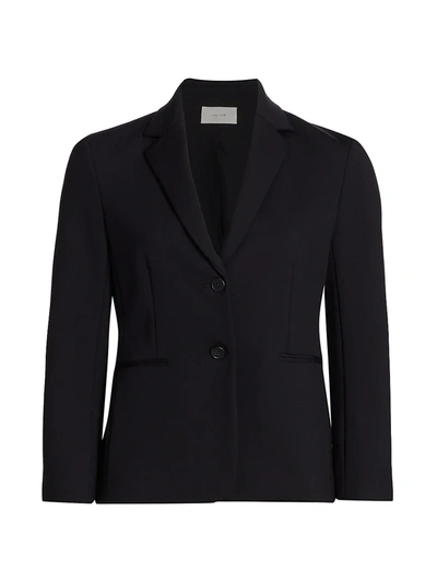 The Row Brentwood Crepe Tailored Jacket In Black ModeSens