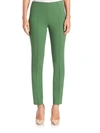 Akris Melissa Cotton Techno Stretch Pants In Bonsai