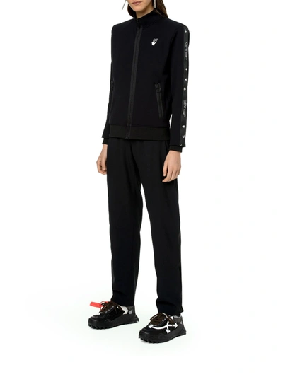 Off-white Athleisure Track Jacket In Black