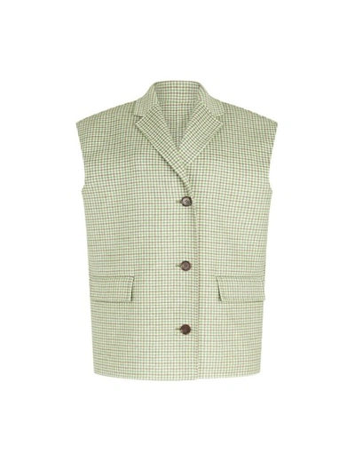 Alicia Audrey The Gilet Green Check