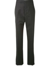 THOM BROWNE SUPER 120S TWILL CLASSIC BACKSTRAP TROUSERS