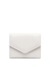 Maison Margiela Envelope-shaped Textured Wallet In Neutrals