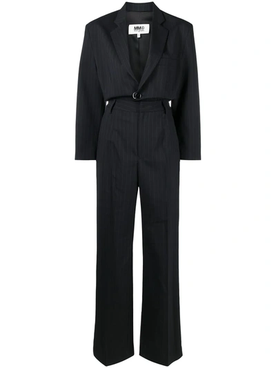 Mm6 Maison Margiela Tailored One-piece Suit In Blue