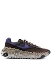 Nike Overbreak Leather And Textile Trainers In Brown