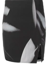 Off-white Liquid Melt Mini Skirt In Black