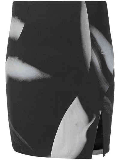 Off-white Liquid Melt Mini Skirt In Black