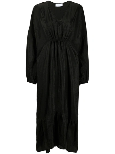 Christian Wijnants Textured Elasticated Waist Dress In Black