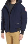 Canada Goose Chilliwack 625 Fill Power Down Hooded Bomber Jacket In Atlantic Navy