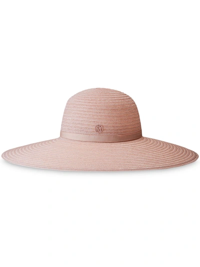 Maison Michel Blanche Fedora Hat In Pink