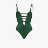 AGENT PROVOCATEUR GREEN MARLOW BRAIDED STRAP SWIMSUIT,11023515406952