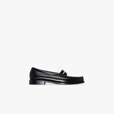 G.h. Bass & Co. Black Heritage Larson Weejun Leather Loafers