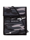 BALENCIAGA "EXPLORER RECYCLED" CROSSBODY IN CAMOUFLAGE NYLON