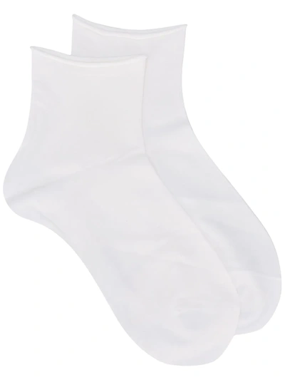 Falke Touch Short Socks In White