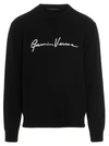 Versace Signature Print Sweatshirt In Black
