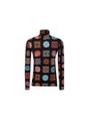 La Doublej Skinny Jersey Layering Turtleneck In Vetrata