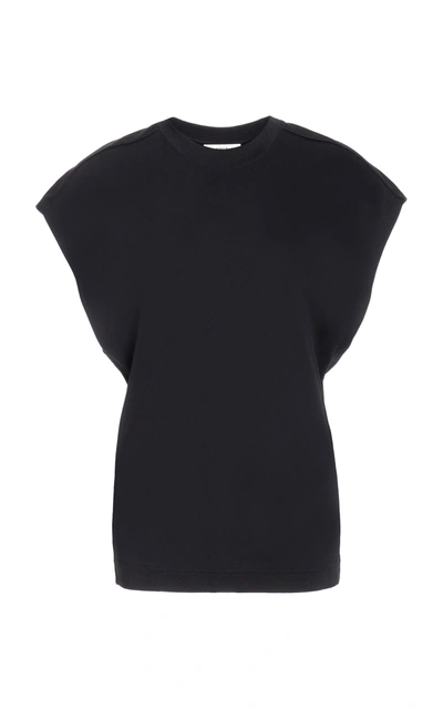 Vince Pima Cotton Muscle Shirt In Black