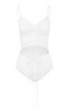 Christopher Esber Ruched Disconnect Swimsuit In White