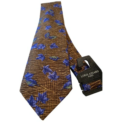 Pre-owned Loris Azzaro Silk Tie In Other