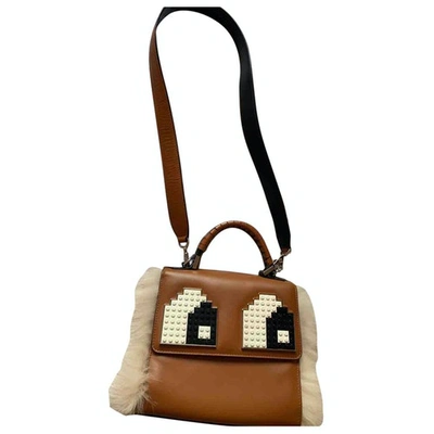 Pre-owned Les Petits Joueurs Brown Leather Handbag