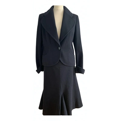 Pre-owned Emilio Pucci Wool Suit Jacket In Black