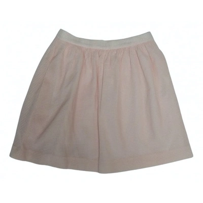 Pre-owned Tara Jarmon Mini Skirt In Pink