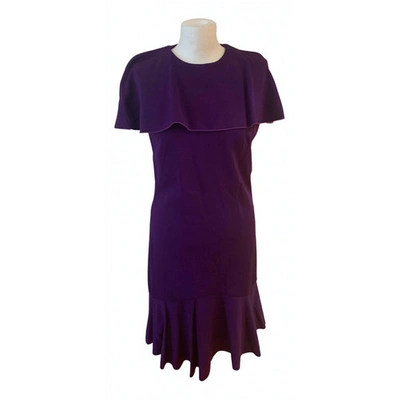 Pre-owned Alexander Mcqueen Mid-length Dress In Purple