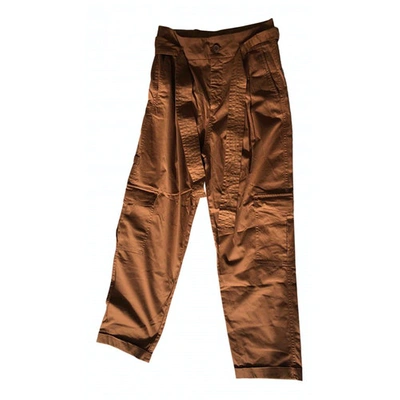 Pre-owned Munthe Trousers In Brown