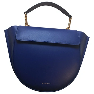 Pre-owned Wandler Hortensia Blue Leather Handbag